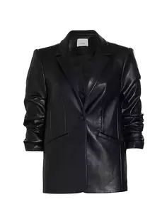 Веганская кожаная куртка Kylie Cinq À Sept, черный