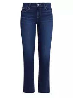 Янтарные джинсы прямого кроя с низкой посадкой Paige, цвет profound
