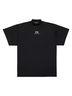 Оверсайз-футболка Unity Sports Icon в стиле деконструирования Balenciaga, черный