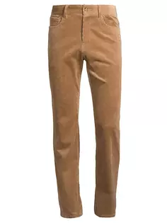 Вельветовые брюки свободного кроя с пятью карманами Vince, цвет tan