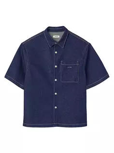 Джинсовая рубашка Sandro, цвет raw denim