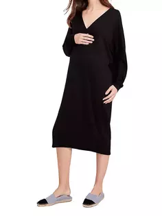 Платье миди для беременных и медсестер The Visitor Hospital Hatch, черный