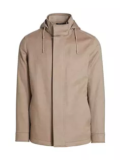 Верхняя куртка с капюшоном Oasi Cashmere Elements Zegna, бежевый