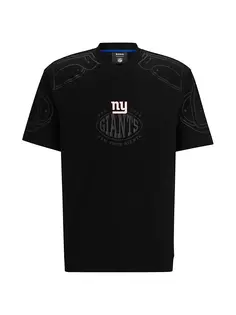 Футболка оверсайз с логотипом BOSS x NFL Boss, цвет giants black