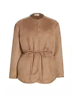 Sinclair Веганская замшевая куртка с поясом Xirena, цвет driftwood