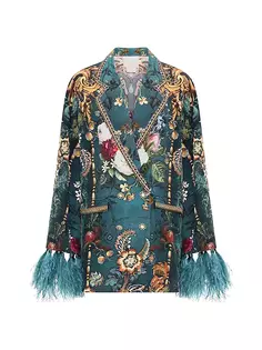 Шелковая куртка Verdi&apos;s World с перьями Camilla, цвет verdis world
