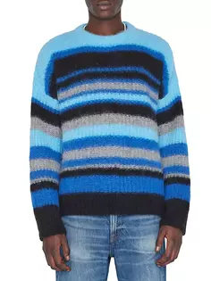 Полосатый свитер из альпаки Frame, мультиколор