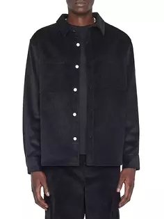 Широкая вельветовая рубашка Frame, цвет noir