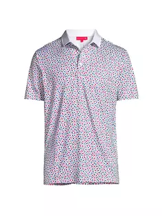 Рубашка поло Cameron с цветочным принтом Redvanly, белый