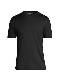 Хлопковая футболка с круглым вырезом Knt By Kiton, черный
