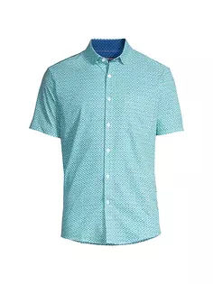 Рубашка с подветренной стороны на пуговицах Mizzen+Main, цвет capri breeze