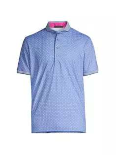 Рубашка-поло Icon в горошек Greyson, цвет seahorse