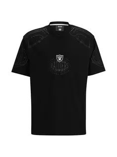 Футболка оверсайз с логотипом BOSS x NFL Boss, цвет raiders black