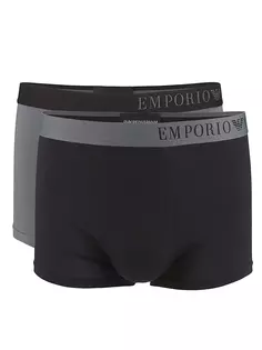 Двойные плавки Soft Touch Emporio Armani, черный