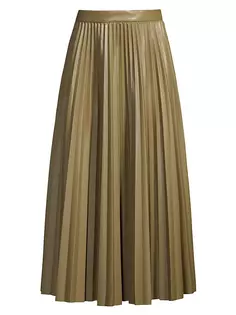 Трикотажная юбка Newport с покрытием Weekend Max Mara, хаки