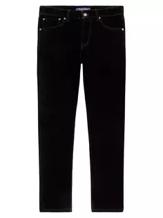 Бархатные брюки с пятью карманами Ralph Lauren Purple Label, черный