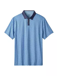 Рубашка поло с принтом Golf Sport Rhone, синий