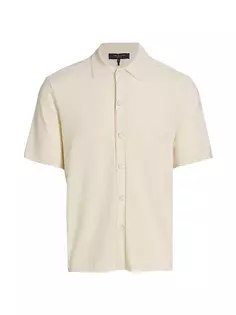 Вельветовая рубашка Nolan с короткими рукавами Rag &amp; Bone, цвет light dove