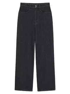 Джинсовые широкие джинсы с низкой промежностью Givenchy, черный