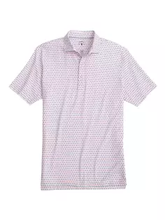 Рубашка-поло с абстрактным рисунком Bruns Johnnie O, цвет hibiscus