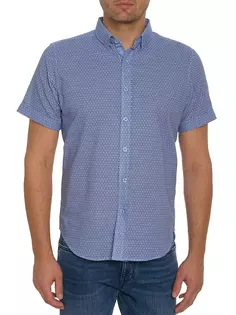 Рубашка Farina с короткими рукавами Robert Graham, синий