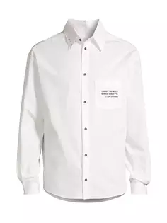 Хлопковая рубашка No Idea Rta, белый