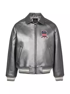 Куртка LE серебристого цвета с эффектом металлик Avirex, цвет metallic silver