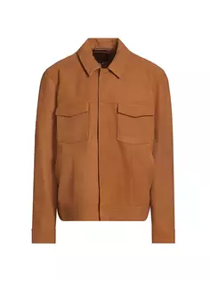 Кожаная куртка-рубашка Pedro Paige, цвет antiq spice