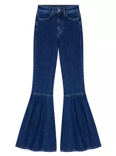 Расклешенные джинсы Maje, синий