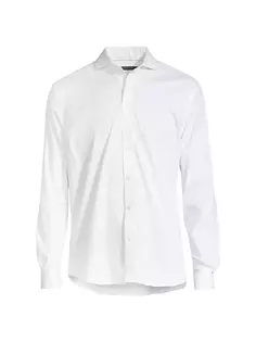 Эластичная рубашка Woodward на пуговицах спереди Greyson, цвет arctic