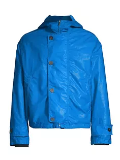 Блузоновая куртка, окрашенная в готовой одежде Ferragamo, цвет cerulian