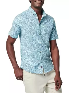 Рубашка на пуговицах «Бриз» Faherty Brand, цвет teal water shilo