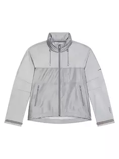 Куртка-ветровка из технической ткани 4G со светоотражающими деталями Givenchy, серый