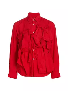 Украшенная рубашка с длинными рукавами Comme Des Garçons, красный