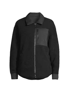 Двусторонняя куртка-рубашка Cambridge из шерпы Moose Knuckles, черный