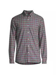 Повседневная рубашка в клетку Brrr Vineyard Vines, цвет plaid crimson