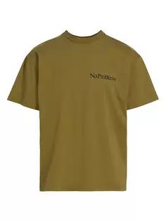 Хлопковая футболка Mini Issueo с короткими рукавами Aries, оливковый