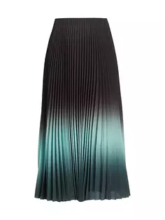 Плиссированная юбка-миди с эффектом Dip-Dye Jason Wu Collection, мультиколор