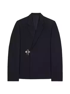 Куртка с замком J-образной выемкой Givenchy, черный