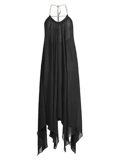 Платье-платок Joyce с украшением из газа Ramy Brook, черный