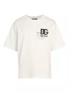 футболка с круглым вырезом и логотипом Dolce&amp;Gabbana, белый