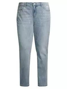Прямые джинсы Reign с высокой посадкой Slink Jeans, Plus Size, цвет reign