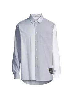 Классическая рубашка в стиле пэчворк Jw Anderson, серый