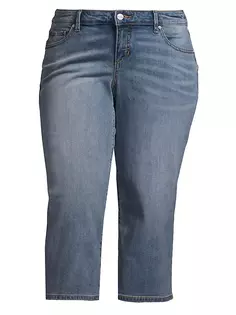 Широкие укороченные джинсы Slink Jeans, Plus Size, цвет destiny