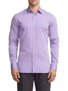 Рубашка из поплина на пуговицах спереди Ralph Lauren Purple Label, цвет lavender lilac