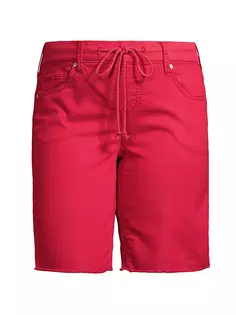 Шорты-бермуды со средней посадкой Slink Jeans, Plus Size, красный