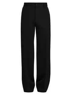 Свободные шерстяные брюки Dolce&amp;Gabbana, черный