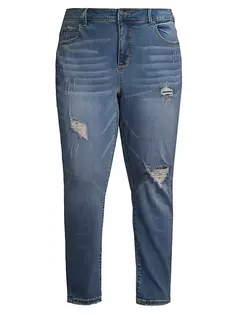 Джинсы до щиколотки с высокой посадкой Ariah Slink Jeans, Plus Size, цвет ariah