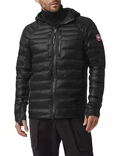 Пуховик с капюшоном HyBridge Lite Tech Canada Goose, черный