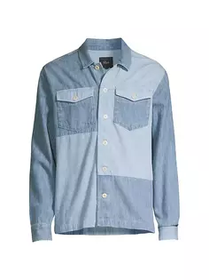 Рубашка в стиле пэчворк Kerouac Rails, цвет indigo mix patchwork